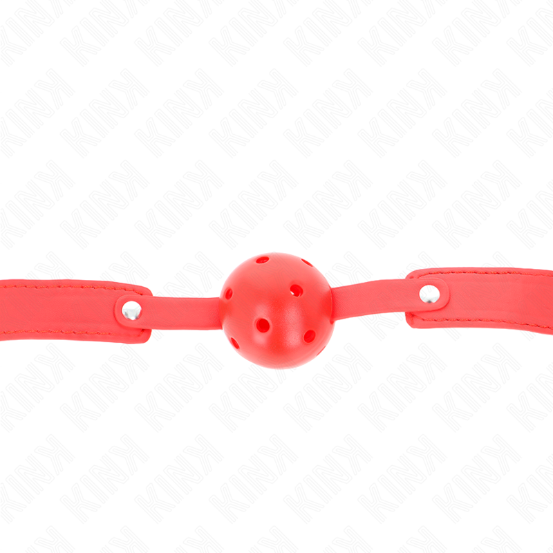 KINK - PALLA TRASPIRANTE ROSSA 4,5 CM BAVAGLIO 65 x 2,5 CM – Mascelle – foto 4