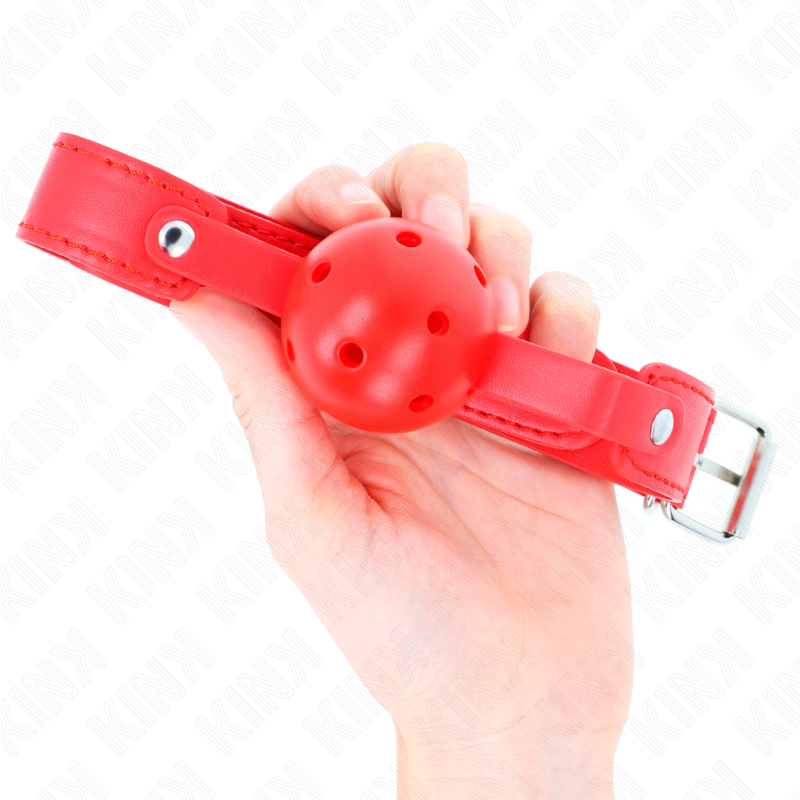 KINK - PALLA TRASPIRANTE ROSSA 4,5 CM BAVAGLIO 65 x 2,5 CM – Mascelle – foto 3
