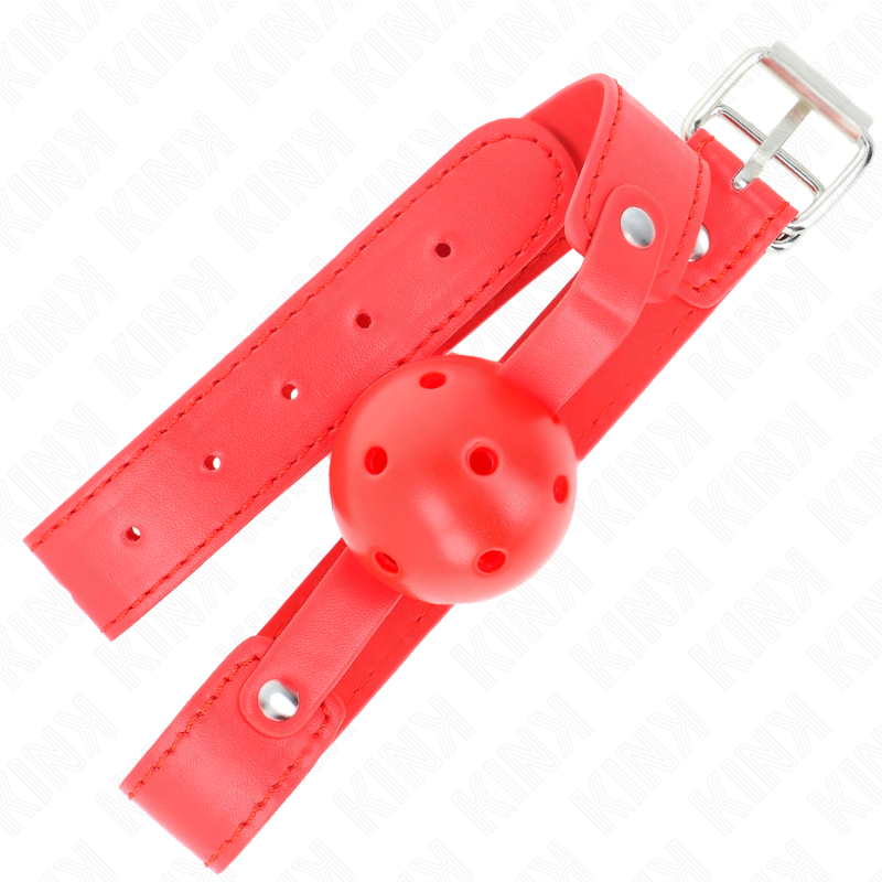 KINK - PALLA TRASPIRANTE ROSSA 4,5 CM BAVAGLIO 65 x 2,5 CM – Mascelle – foto 2