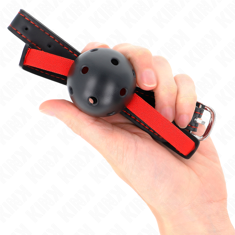 KINK - BAVAGLIO HOLLOW HARD BOCCA 4,5 CM CON CINTURA ELASTICA 56 x 1,5 CM – Mascelle – foto 4