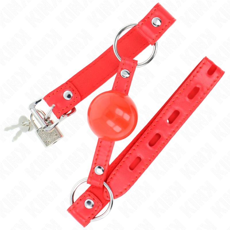 KINK - BALLA IN TPE 4 CM CON SERRATURA ROJO 60 x 2 CM – Mascelle – foto 2
