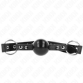 KINK - BALL GAG 4 CM CON RIVETTO PUNTA E CHIUSURA A SCATTO 65 x 2 CM – Mascelle