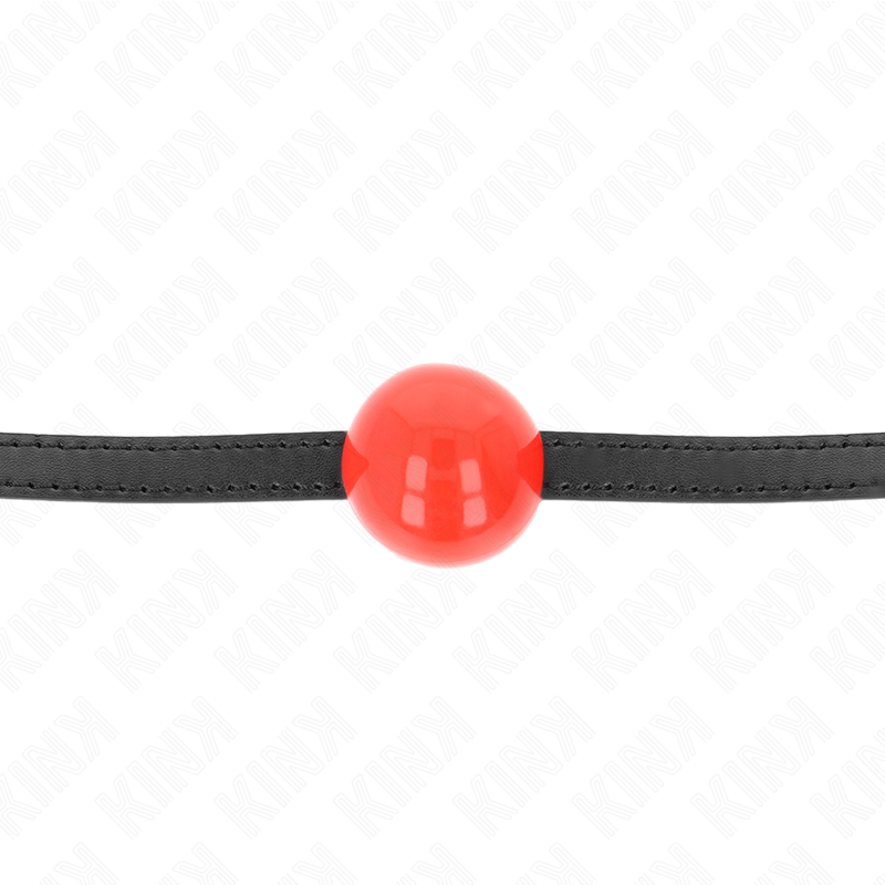 KINK - PALLA SINGOLA ROSSA GAG 4 CM 65 x 1,5 CM – Mascelle – foto 3
