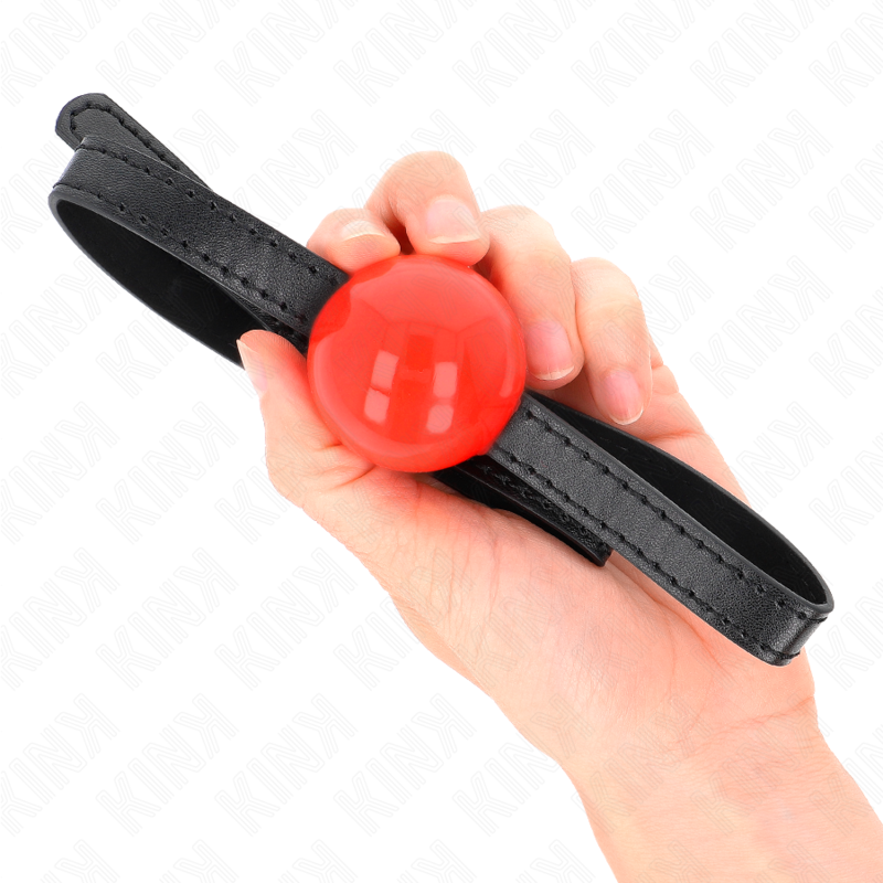 KINK - PALLA SINGOLA ROSSA GAG 4 CM 65 x 1,5 CM – Mascelle – foto 4