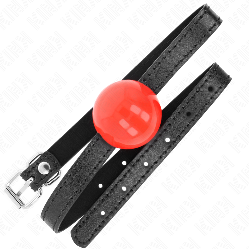 KINK - PALLA SINGOLA ROSSA GAG 4 CM 65 x 1,5 CM – Mascelle – foto 2