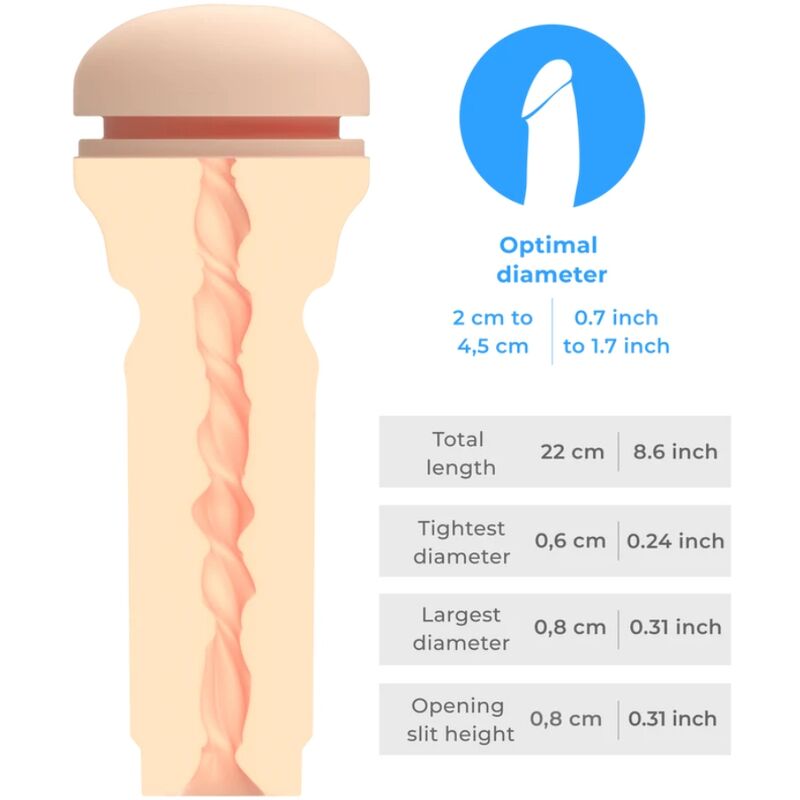KIIROO - FEEL STROKER BUTT FLESH EXTRA STRETTO – Masturbatore per l'ano senza vibrazioni – foto 6