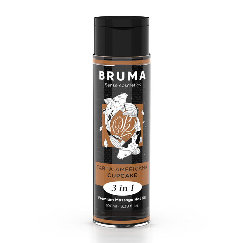 BRUMA - OLIO DA MASSAGGIO PREMIUM EFFETTO CALORE SAPORE CUPACKE 3 IN 1 - 100 ML – Con effetto termico – foto 2