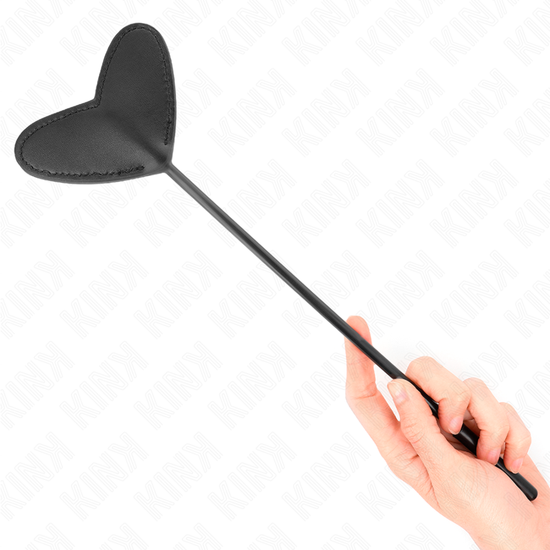 KINK - PALETTE NERA A FORMA DI CUORE 33 X 10 CM – Palette BDSM