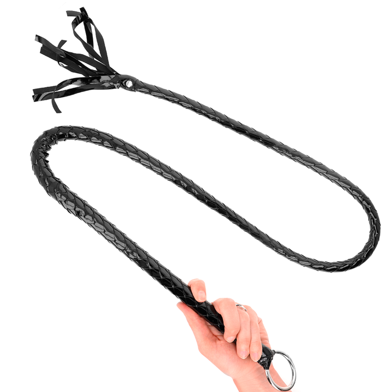 KINK - FRUSTA LUNGA IN PVC LUCIDO 138 CM – Fruste BDSM