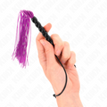 KINK - MINI FRUSTA IN SILICONE CON 6 PERLINE VIOLA 26 CM – Fruste BDSM