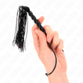 KINK - MINI FRUSTA IN SILICONE CON 6 PERLINE NERE 26 CM – Fruste BDSM