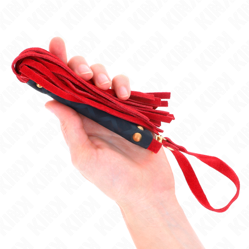 KINK - MINI FRUSTA IN CAMOSCIO ROSSO 30 CM – Fruste BDSM – foto 3