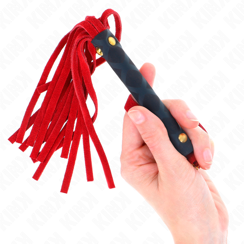 KINK - MINI FRUSTA IN CAMOSCIO ROSSO 30 CM – Fruste BDSM