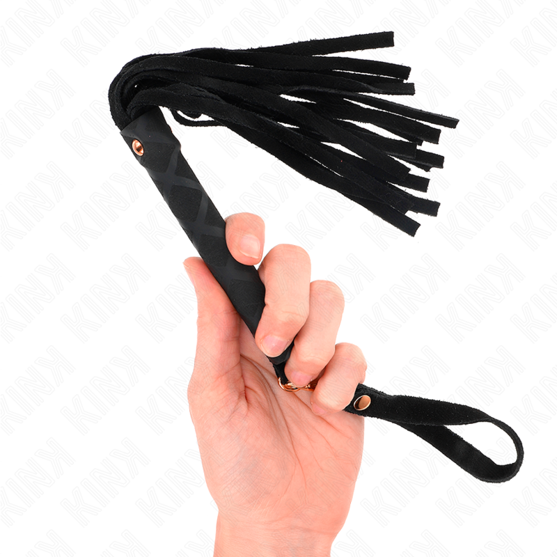 KINK - MINI FRUSTA IN CAMOSCIO NERO 30 CM – Fruste BDSM – foto 3
