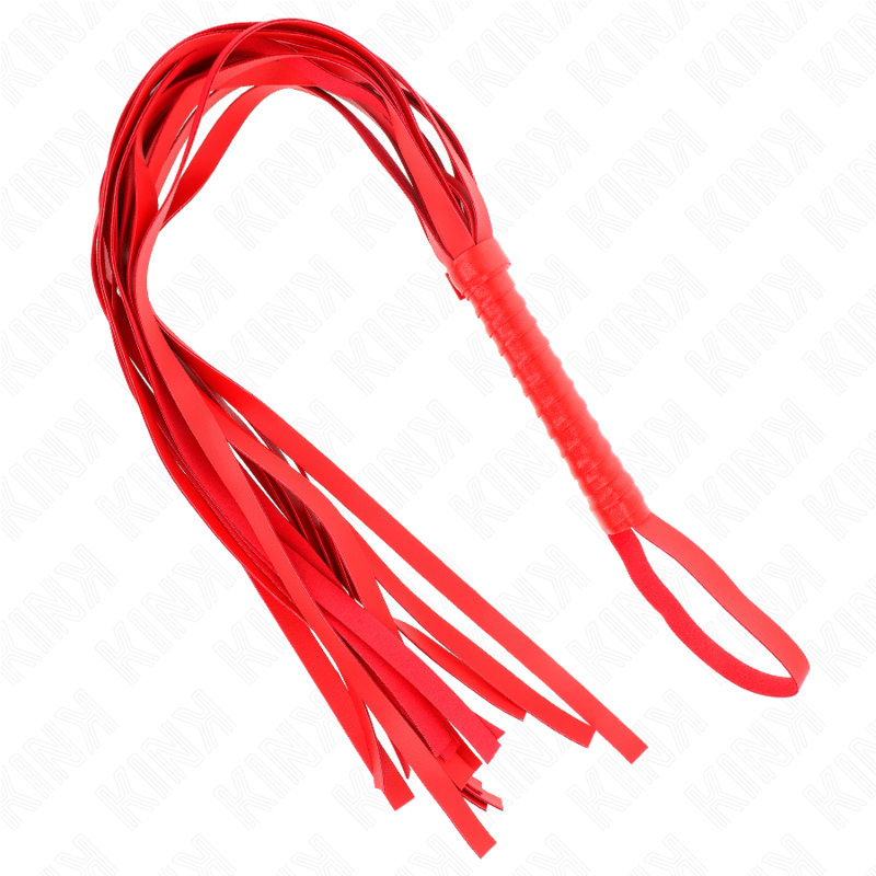 KINK - FRUSTA ROSSA MANICO CORTO CODA LUNGA 70 CM – Fruste BDSM – foto 2