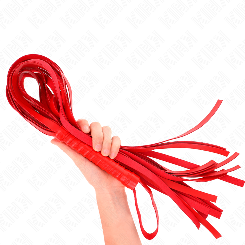 KINK - FRUSTA ROSSA MANICO CORTO CODA LUNGA 70 CM – Fruste BDSM – foto 3