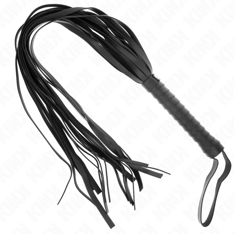KINK - FRUSTA NEGRO MANICO CORTO CODA LUNGA 70 CM – Fruste BDSM – foto 3