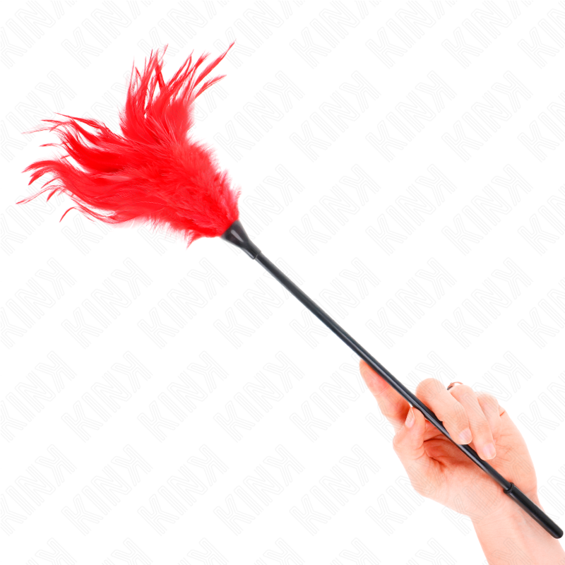 KINK - PIUME MULTIPLE ROSSE TICKLE 45 CM – Piume