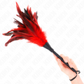 KINK - PIUME DI POLLO SOLLEGATO A FORMA DI CORNO ROSSO 36 CM – Piume