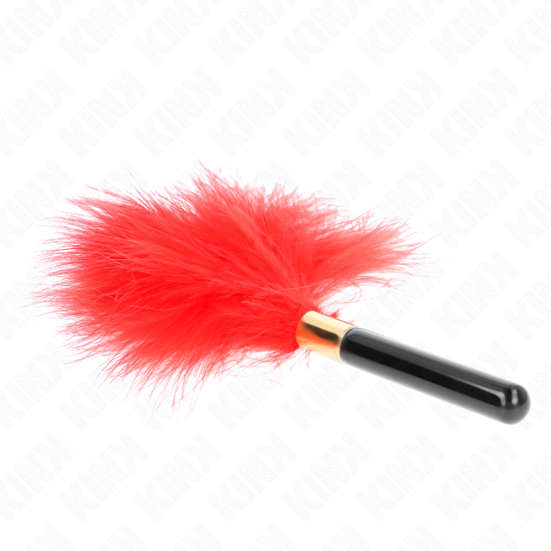 KINK - PIUME TICKLE IN METALLO ORO ROSSO 18 CM – Piume – foto 3