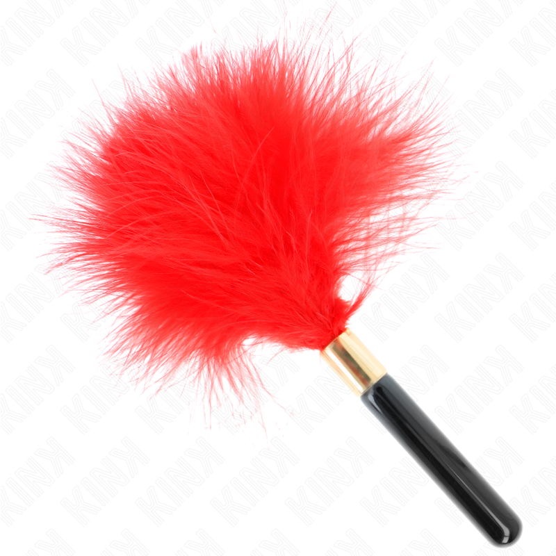 KINK - PIUME TICKLE IN METALLO ORO ROSSO 18 CM – Piume – foto 2