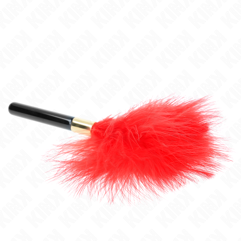 KINK - PIUME TICKLE IN METALLO ORO ROSSO 18 CM – Piume – foto 4
