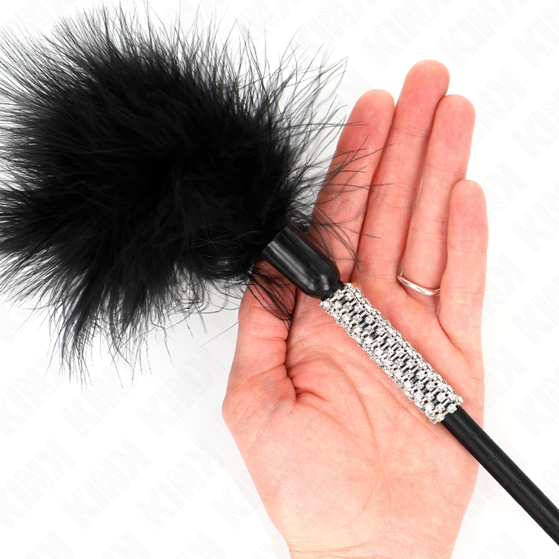 KINK - PIUME TICKLE CON MANICO STRASS 50 CM – Piume – foto 3