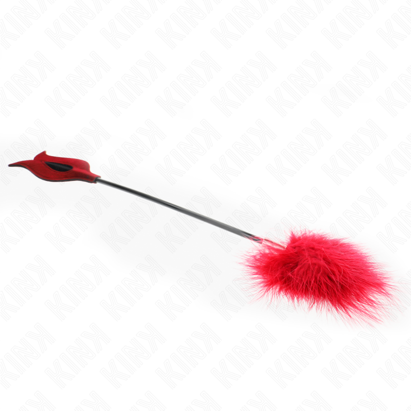 KINK - PIUME SOLLECITANTI CON PAGAIA A FORMA DI ROSA 8 CM – Piume – foto 5