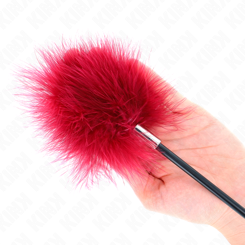 KINK - PIUME SOLLECITANTI CON PAGAIA A FORMA DI ROSA 8 CM – Piume – foto 3