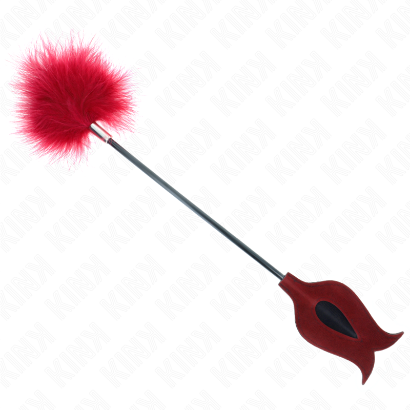 KINK - PIUME SOLLECITANTI CON PAGAIA A FORMA DI ROSA 8 CM – Piume – foto 2