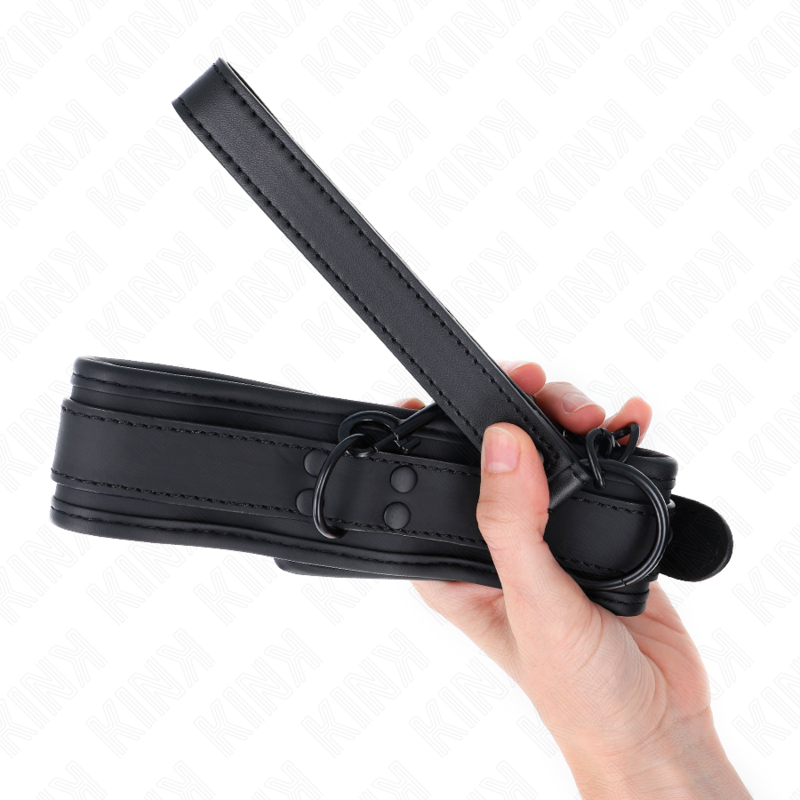 KINK - COLLARE BONDAGE IN NEOPRENE MODELLO 1 CON CINTURA 78 CM REGOLABILE 37,5 X 49,5 CM – Collane – foto 5