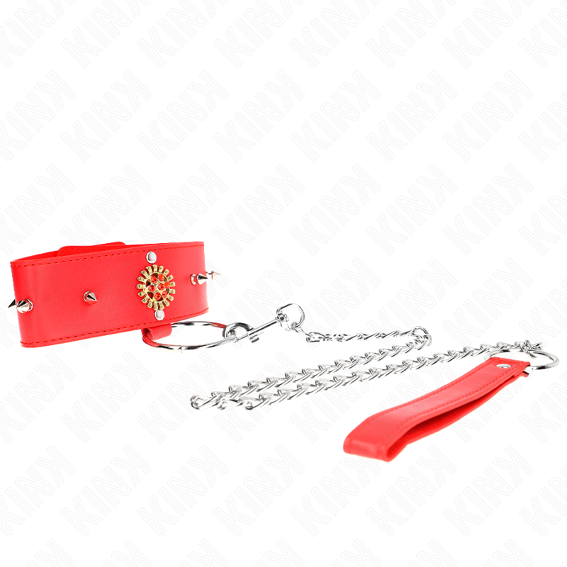 KINK - COLLANA DI DIAMANTI ROSSI CON CINTURA 65 CM REGOLABILE 35-51 CM X 7 CM – Collane – foto 3