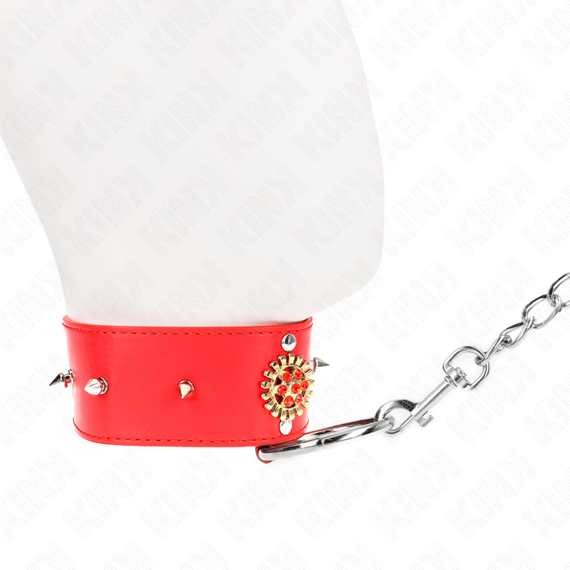 KINK - COLLANA DI DIAMANTI ROSSI CON CINTURA 65 CM REGOLABILE 35-51 CM X 7 CM – Collane – foto 4