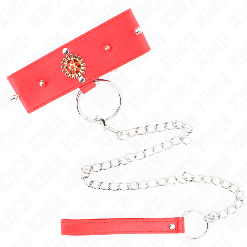 KINK - COLLANA DI DIAMANTI ROSSI CON CINTURA 65 CM REGOLABILE 35-51 CM X 7 CM – Collane – foto 2