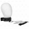KINK - COLLANA CON GUINZAGLIO 65 CM CON BORCHIE IN ARGENTO MODELLO 1 REGOLABILE 36-43 CM X 5 CM – Collane