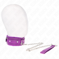 KINK - COLLARE CON GUINZAGLIO 65 CM CON RESTRIZIONI VIOLA 36-42 CM X 5,5 CM – Collane