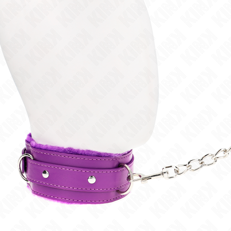 KINK - COLLARE CON GUINZAGLIO 65 CM CON RESTRIZIONI VIOLA 36-42 CM X 5,5 CM – Collane – foto 4