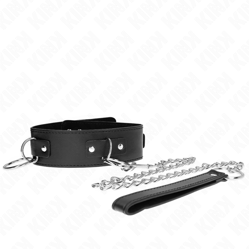 KINK - COLLANA CON GUINZAGLIO 65 CM 3 MODELLO ANELLI 2 REGOLABILE 36-43 CM X 5 CM – Collane – foto 3