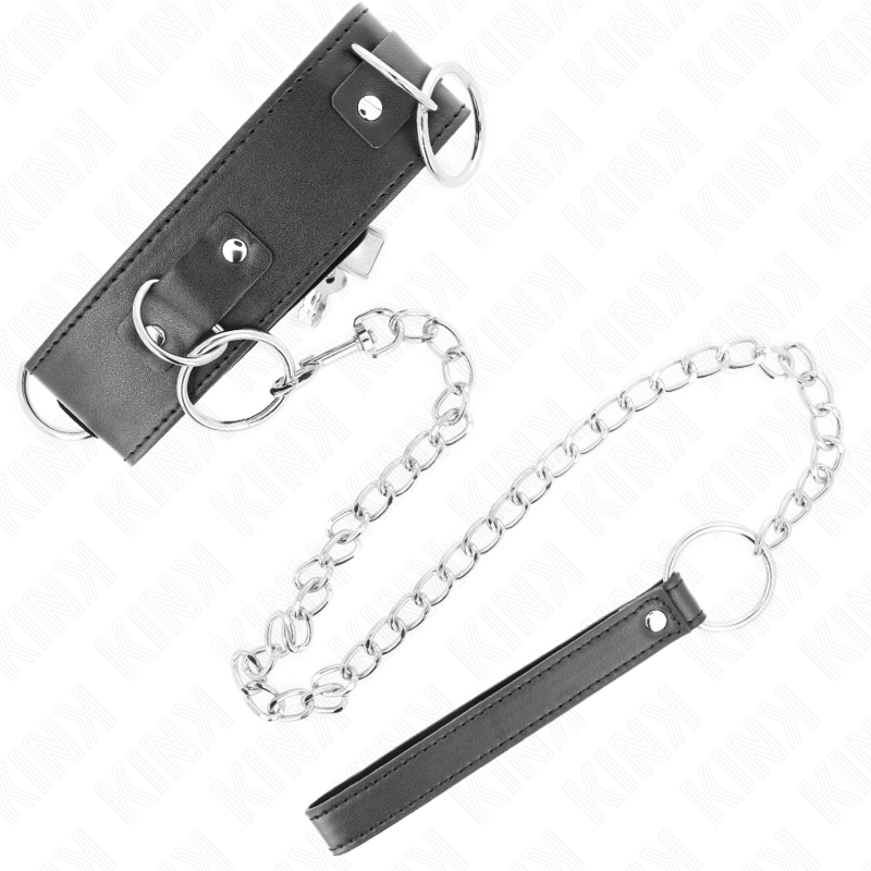 KINK - COLLANA CON GUINZAGLIO 65 CM 3 MODELLO ANELLI 2 REGOLABILE 36-43 CM X 5 CM – Collane – foto 2