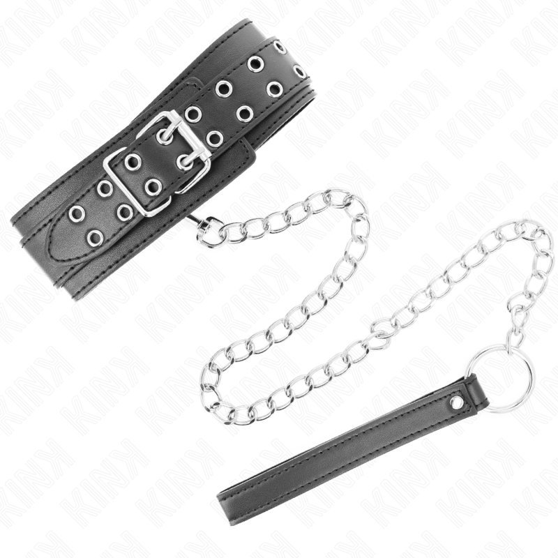 KINK - COLLANA CON CINTURINO 65 CM FIBBIE ARGENTO REGOLABILE 33-46 CM X 5,5 CM – Collane – foto 2