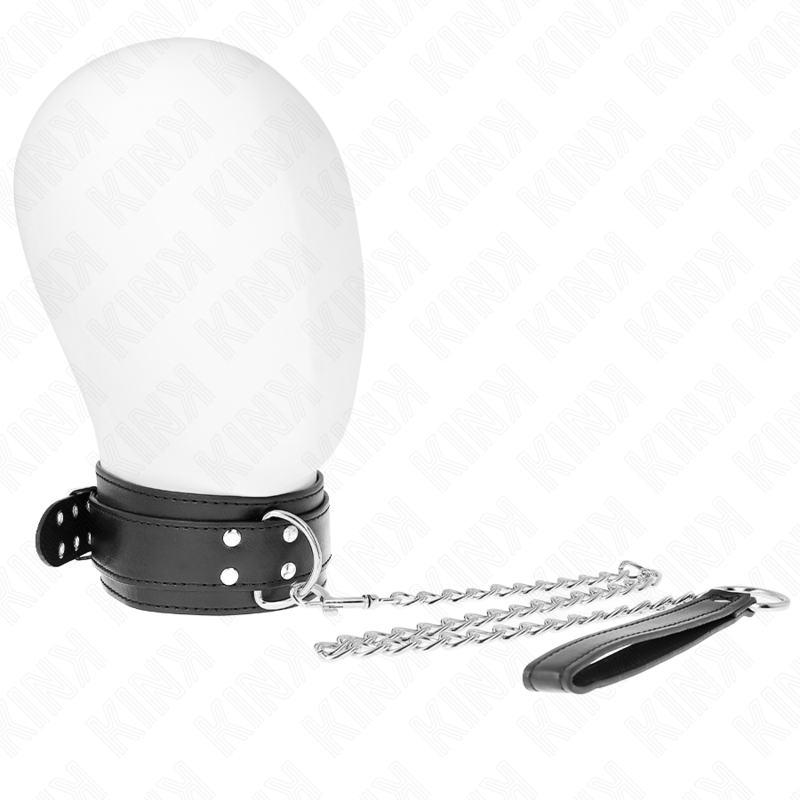 KINK - COLLANA CON CINTURINO 65 CM FIBBIE ARGENTO REGOLABILE 33-46 CM X 5,5 CM – Collane