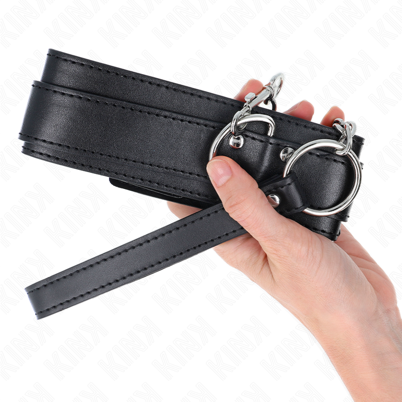 KINK - COLLANA CON CINTURINO 65 CM FIBBIE ARGENTO REGOLABILE 33-46 CM X 5,5 CM – Collane – foto 5