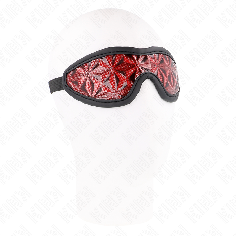 KINK - FASCIA CON MOTIVO A DIAMANTI ROSSI 20,5 x 6 CM – Maschere intere