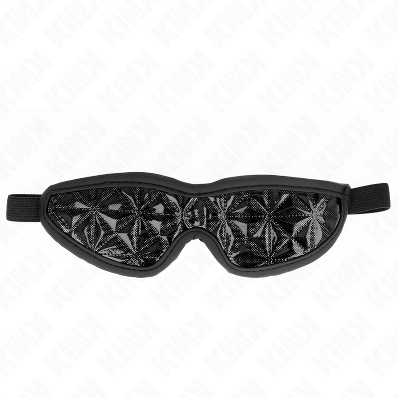 KINK - FASCIA CON MOTIVO A DIAMANTI NERO 20,5 x 6 CM – Maschere intere – foto 2