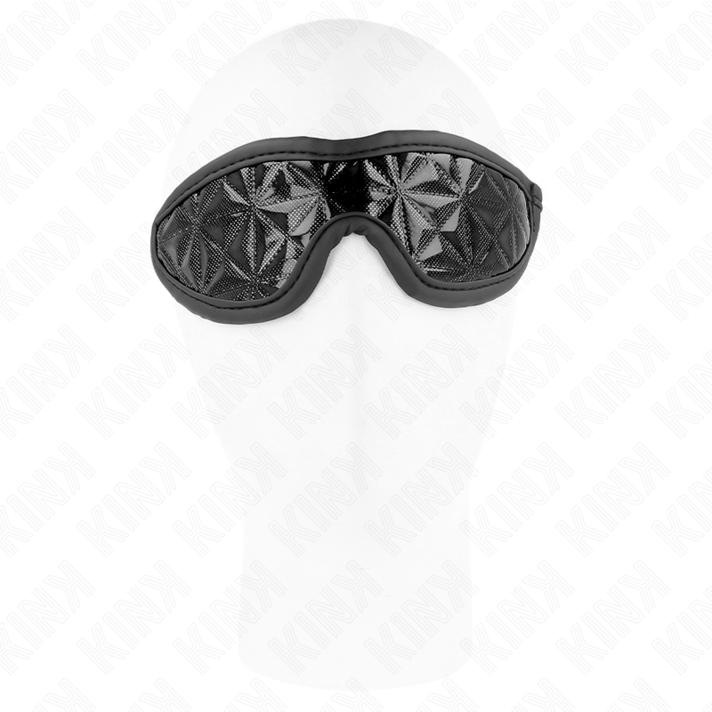 KINK - FASCIA CON MOTIVO A DIAMANTI NERO 20,5 x 6 CM – Maschere intere – foto 3
