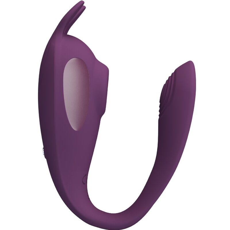 PRETTY LOVE - SHEY STIMOLATORE E VIBRATORE APP GRATUITA LUNGA DISTANZA VIOLA – Stimolatore d'aria con vibrazione – foto 3