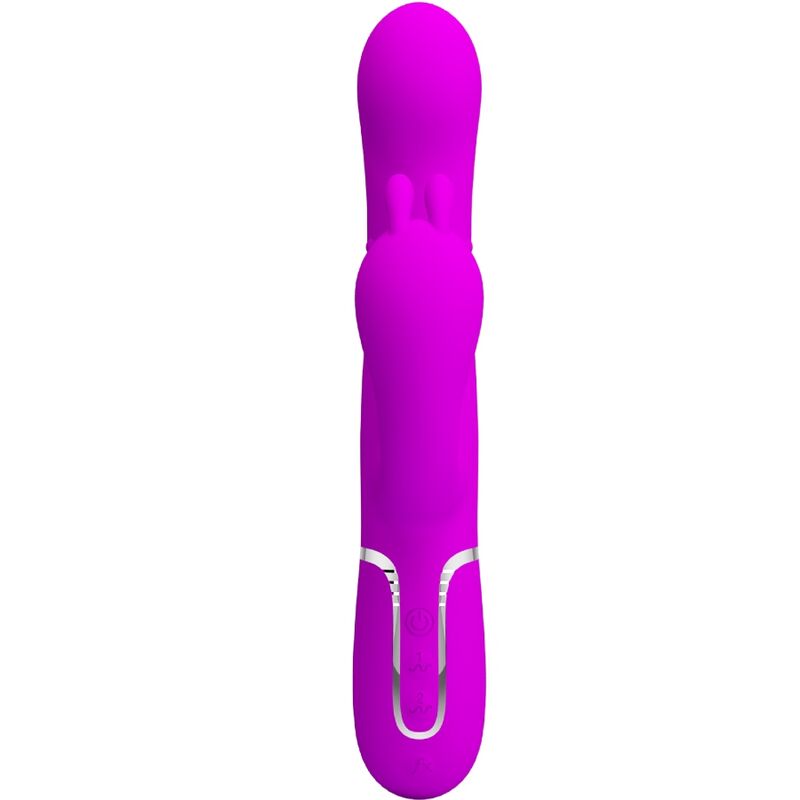 PRETTY LOVE - CAMMY VIBRATORE TRIPLO MULTIFUNZIONE 4 IN 1 ROSA – Vibratori di coniglio – foto 2