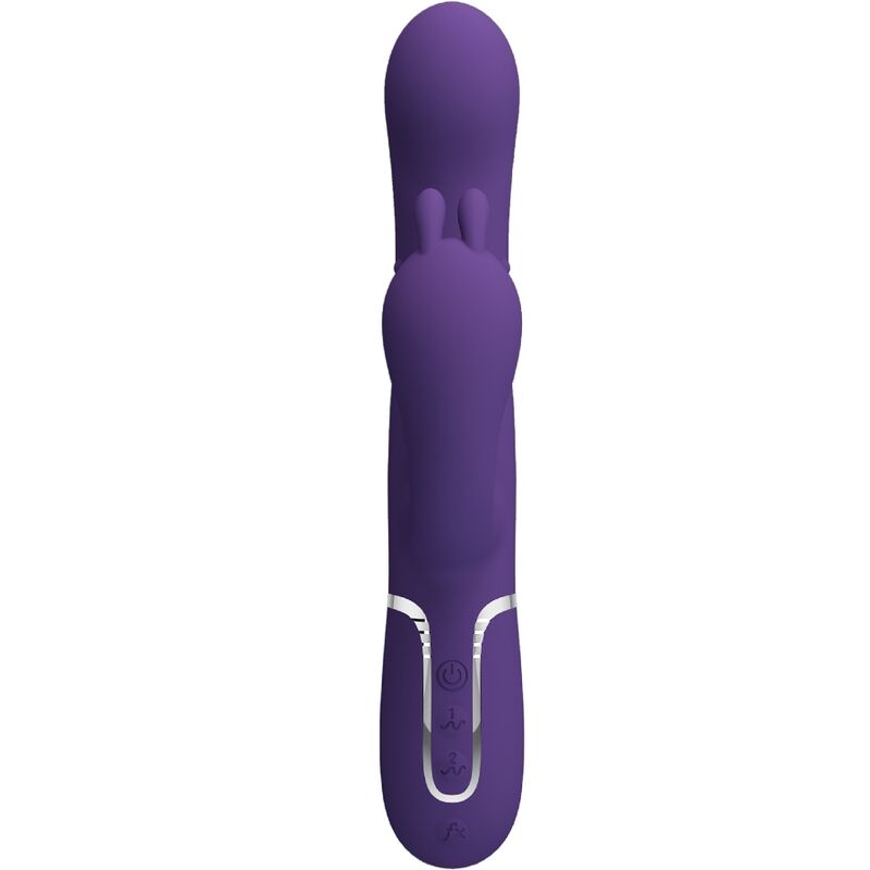 PRETTY LOVE - CAMMY VIBRATORE TRIPLO MULTIFUNZIONE 4 IN 1 VIOLA – Vibratori di coniglio – foto 2