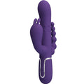 PRETTY LOVE - CAMMY VIBRATORE TRIPLO MULTIFUNZIONE 4 IN 1 VIOLA – Vibratori di coniglio