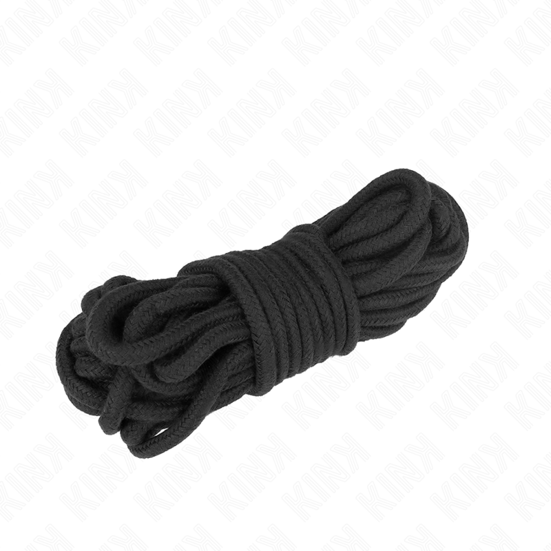 KINK - CORDA IN COTONE 5 METRI NERA – Corde